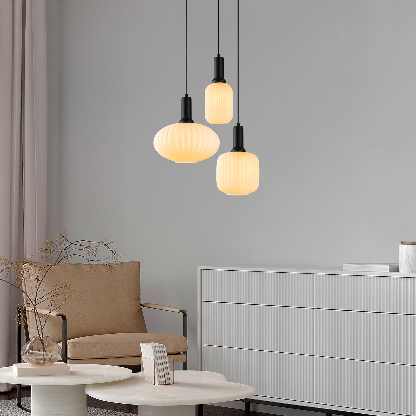 Asker taklampa 55 x 55 x 130 cm