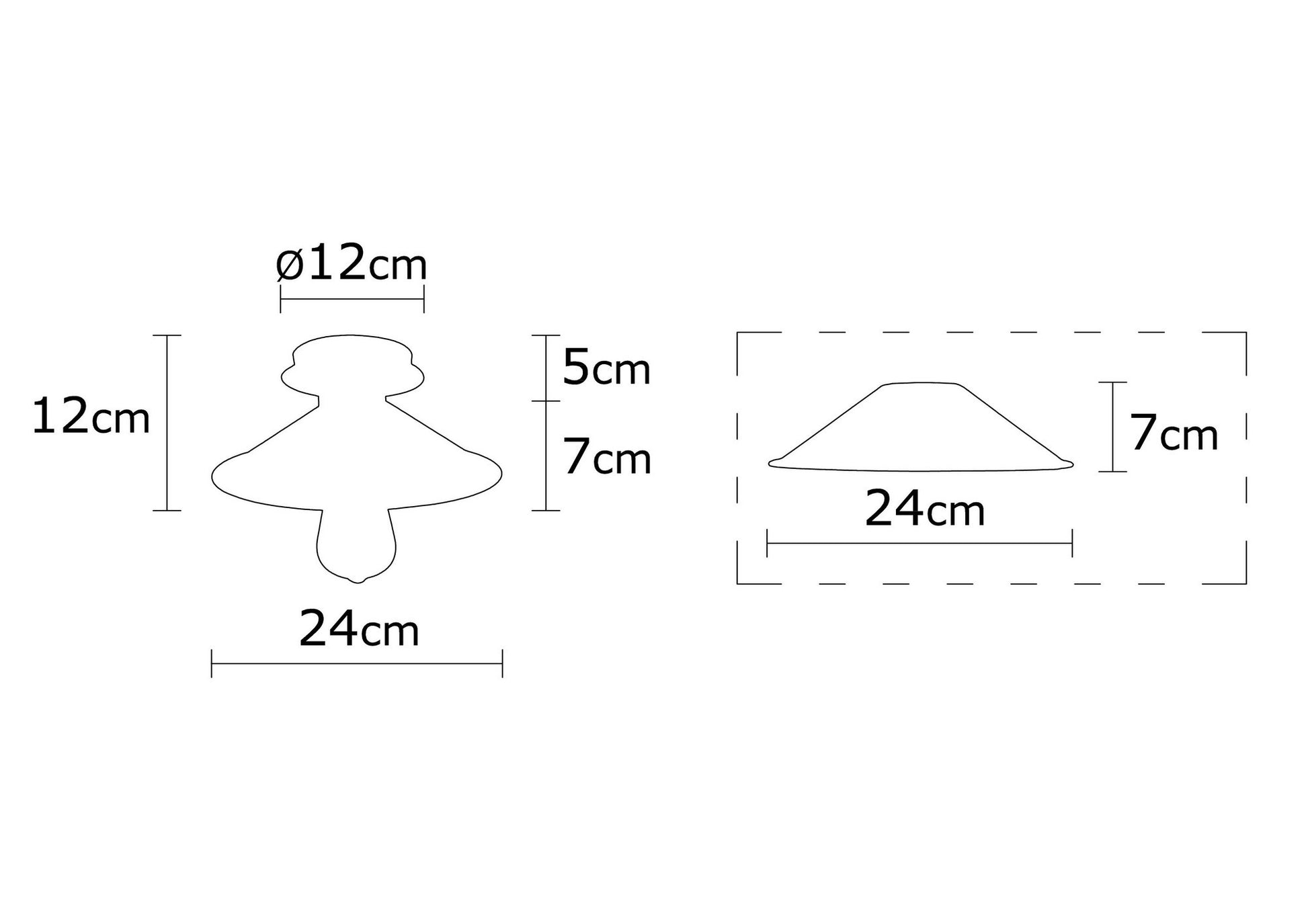 Berceste taklampa 24 cm