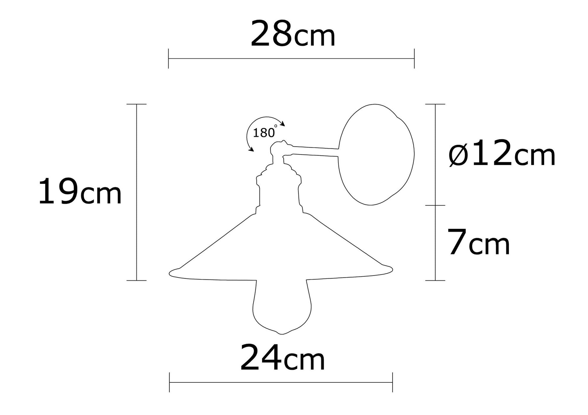 Berceste vägglampa