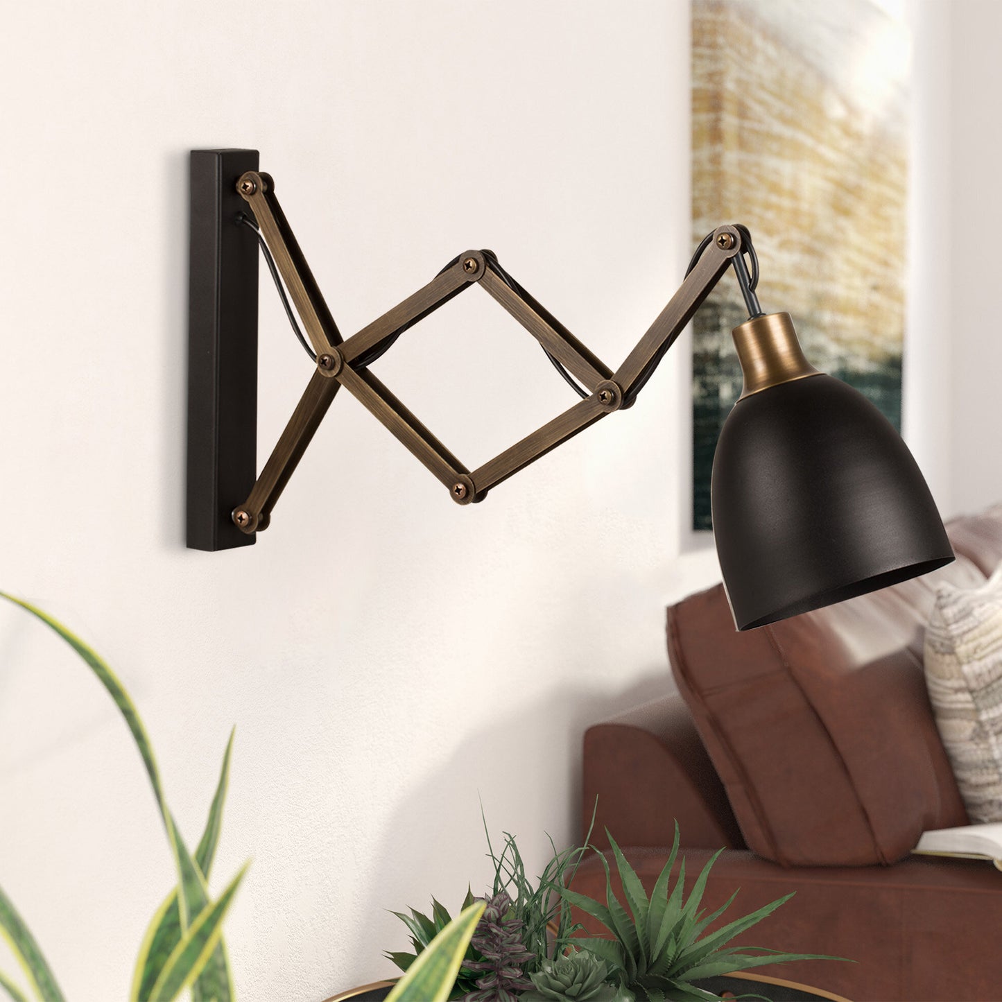 Sivani vägglampa 15 x (35 - 62) cm