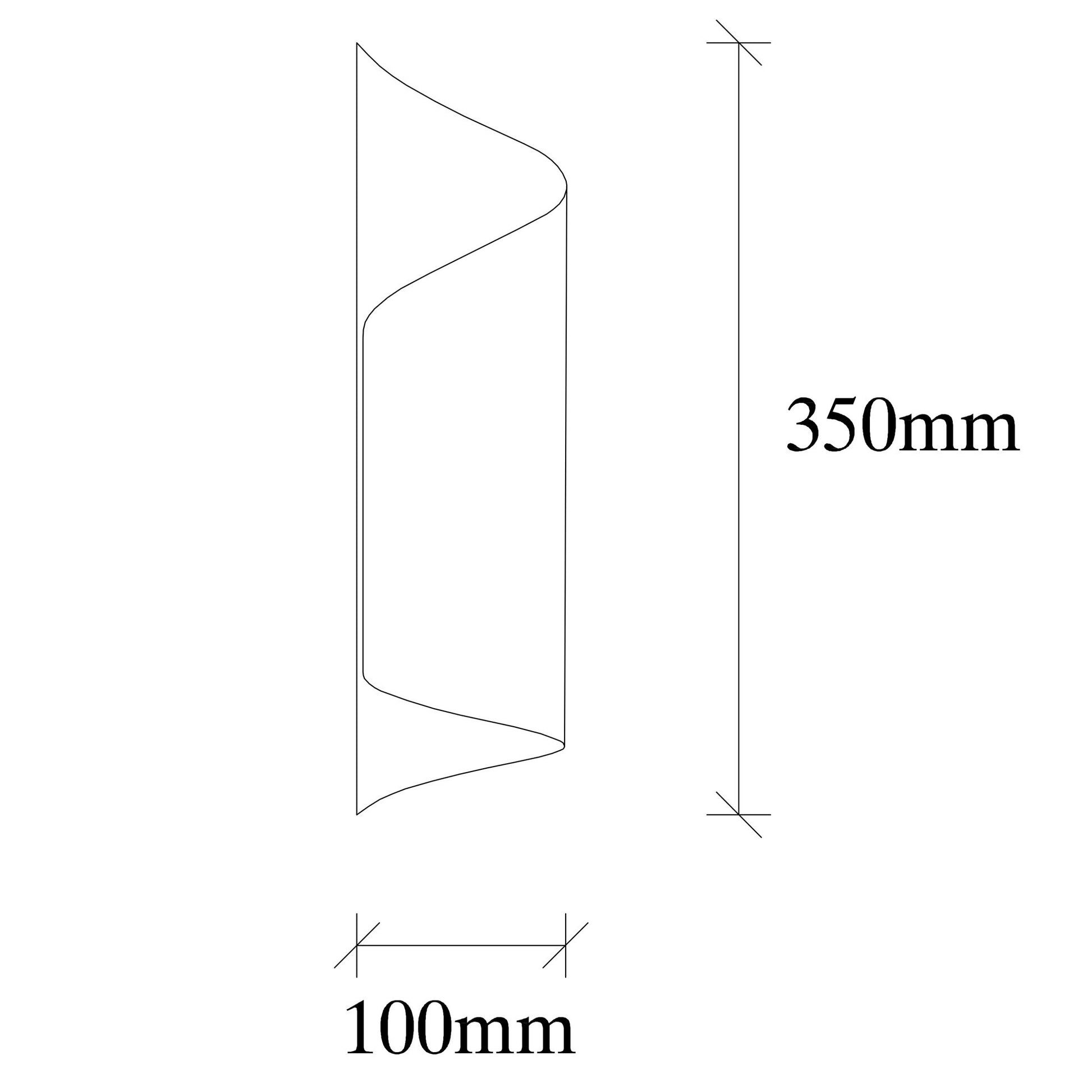 Sivani vägglampa 10 x 16 cm