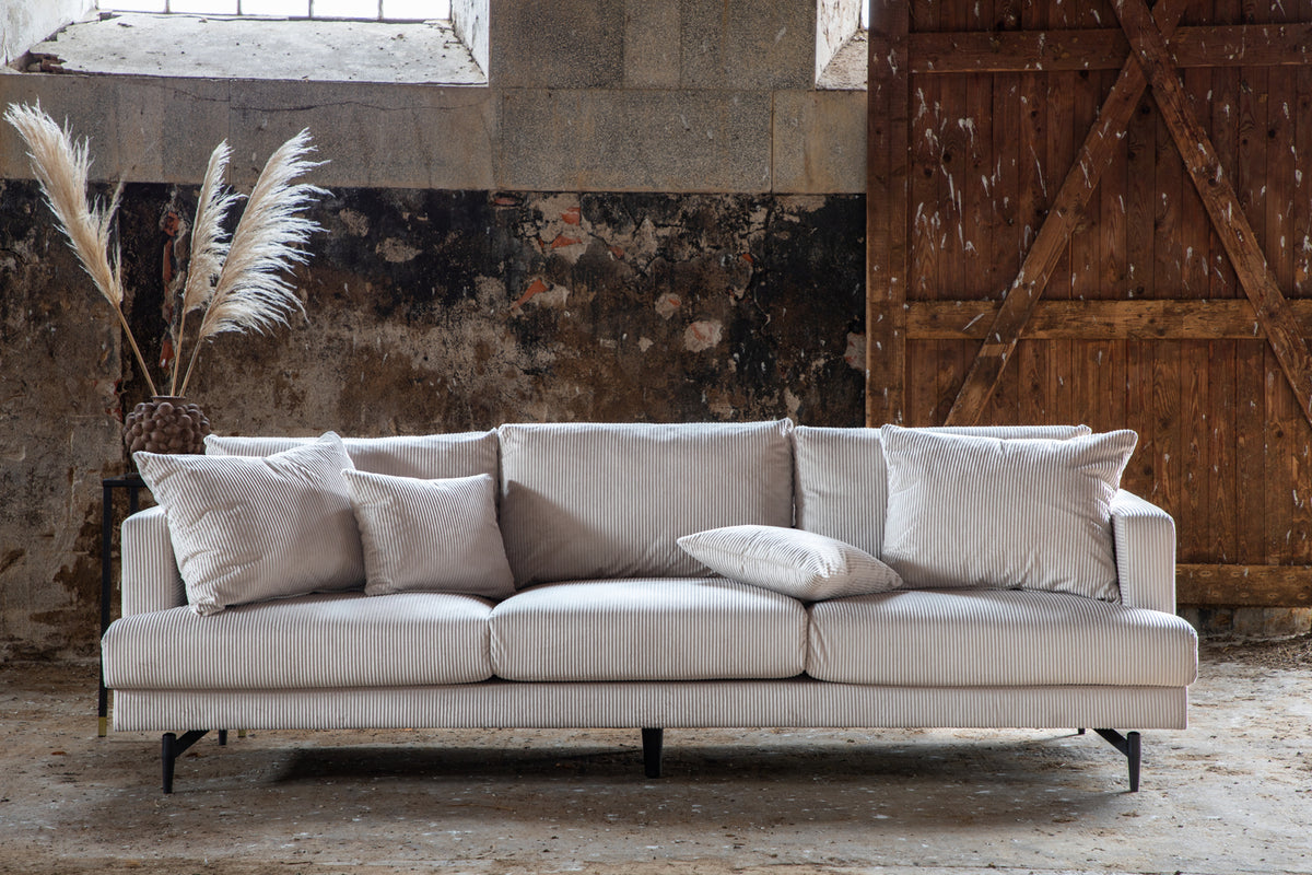 Sofia 3-sits soffan Beige/black