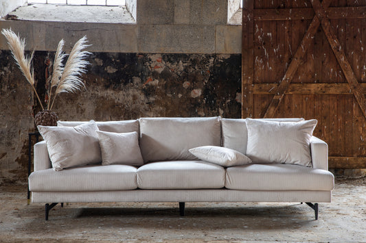Sofia 3-sits soffan Beige/black