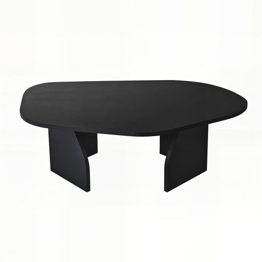 Rock - Svart, Safir Ek, Travertin, Valnöt Soffbord