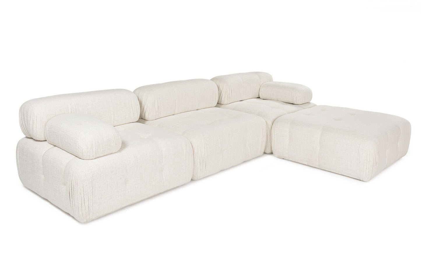 Doblo 3 Seater with Pouffe ( L1-O1-1R-Pouffe) hörnsoffa