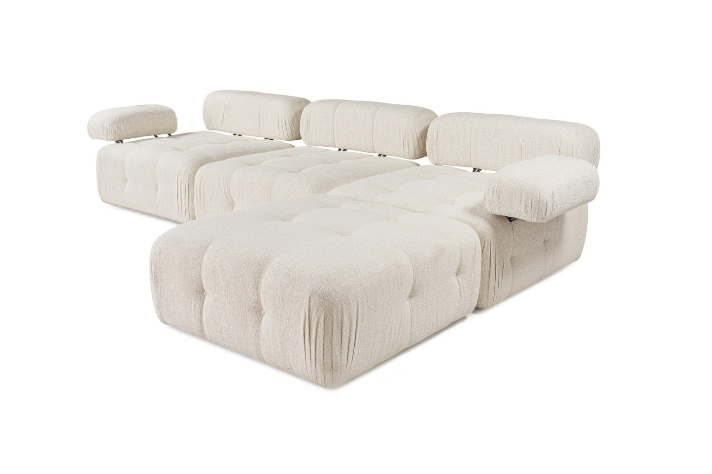 Doblo 3 Seater with Pouffe ( L1-O1-1R-Pouffe) hörnsoffa