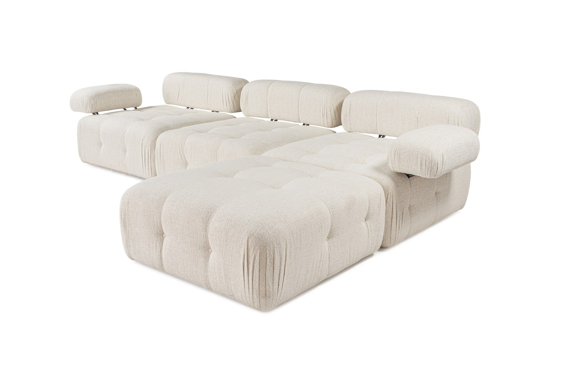 Doblo 3 Seater with Pouffe ( L1-O1-1R-Pouffe) hörnsoffa