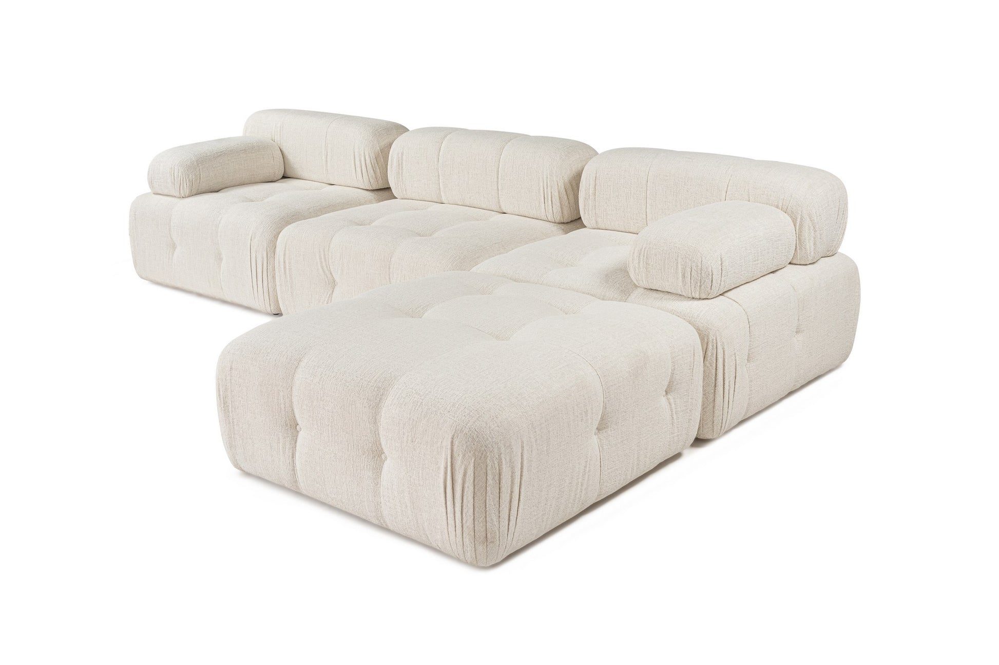 Doblo 3 Seater with Pouffe ( L1-O1-1R-Pouffe) hörnsoffa