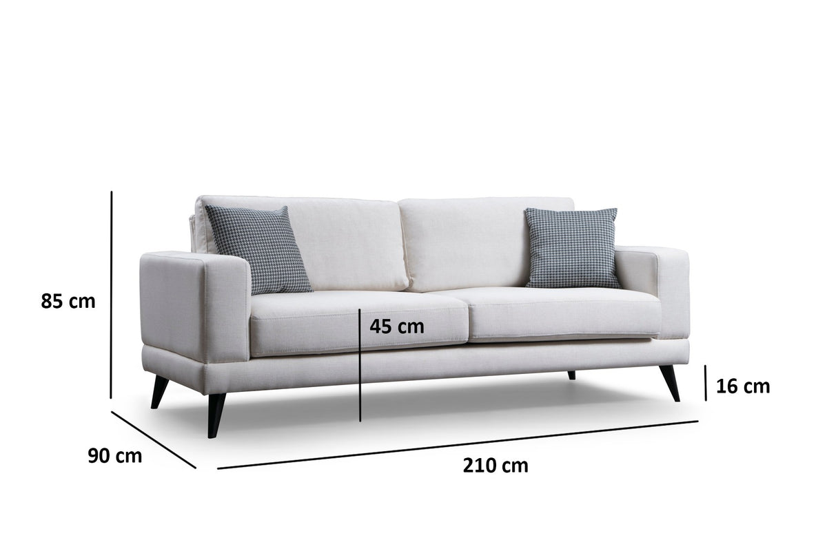 Nordic 3-sits bäddsoffa – Beige