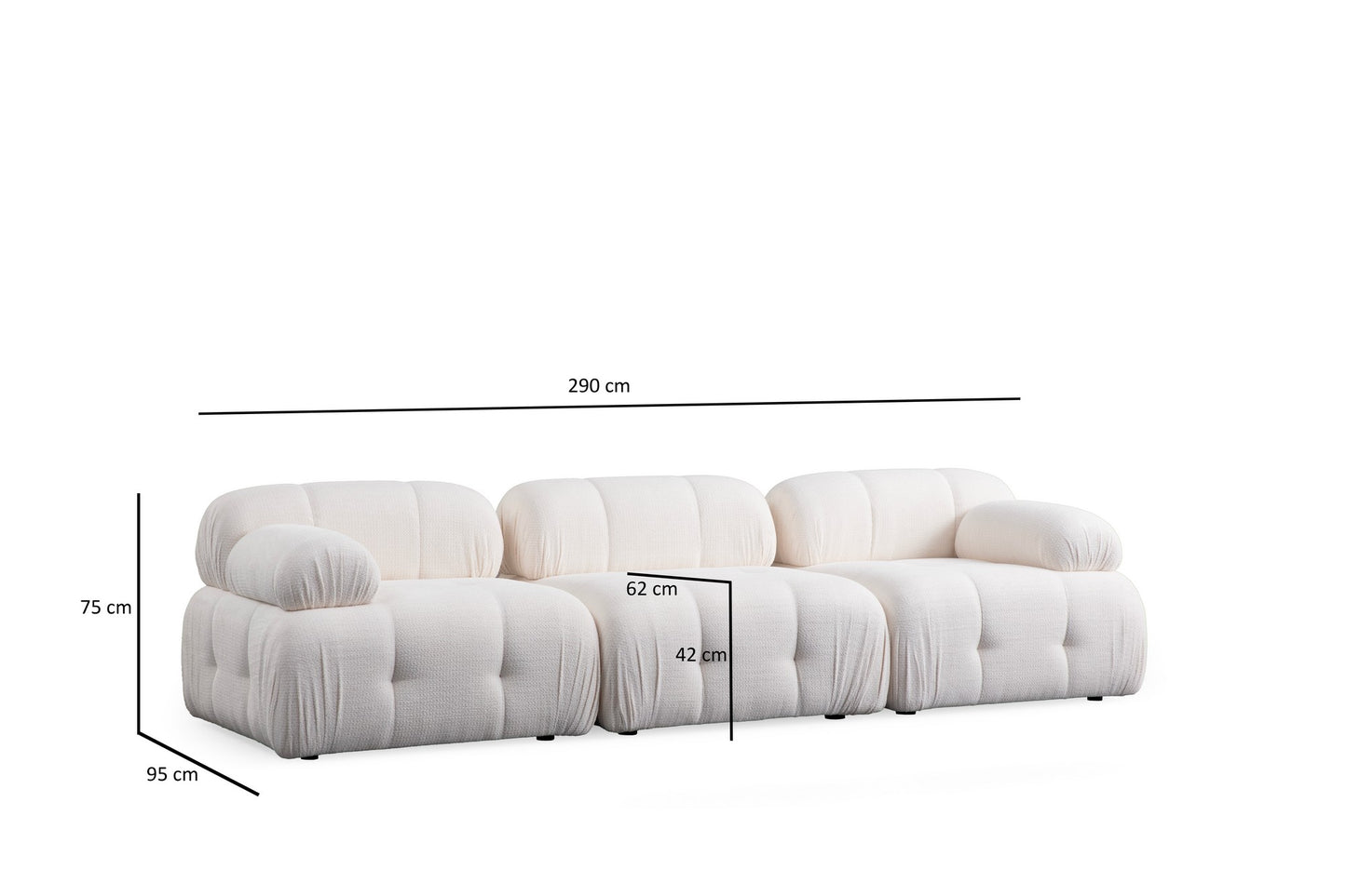 Petite 3 3-sits soffa