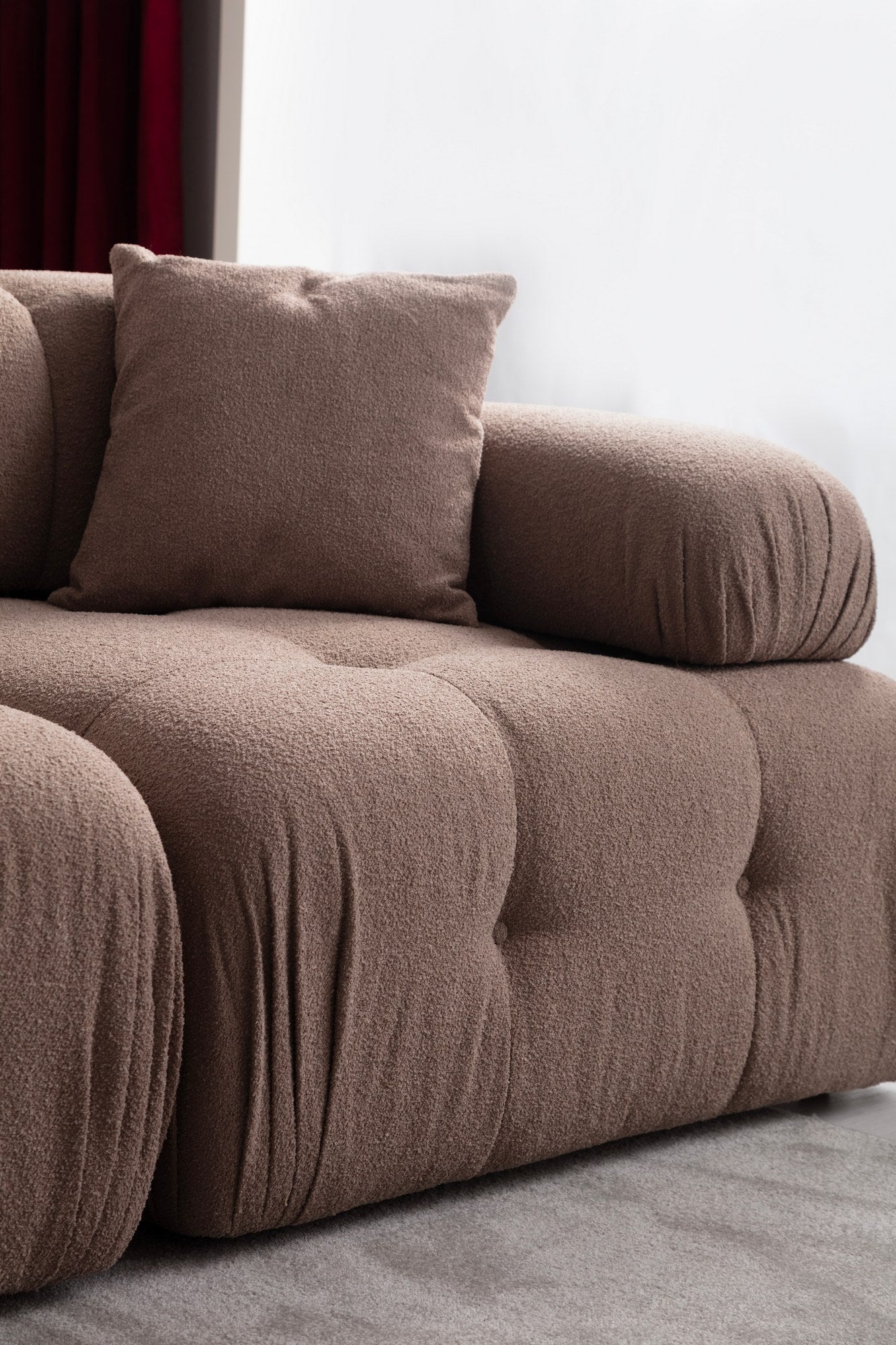 Doblo 3 Seater with Pouffe ( L1-O1-1R-Pouffe) hörnsoffa
