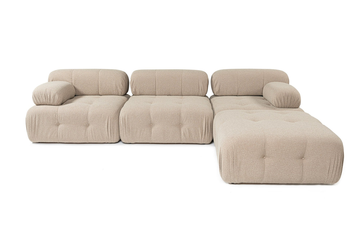 Doblo 3 Seater with Pouffe ( L1-O1-1R-Pouffe) hörnsoffa