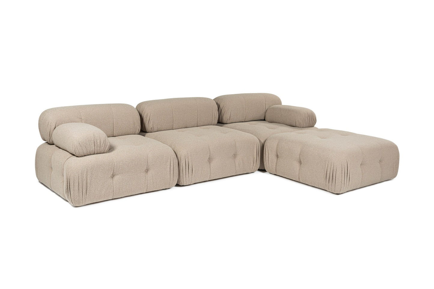 Doblo 3 Seater with Pouffe ( L1-O1-1R-Pouffe) hörnsoffa