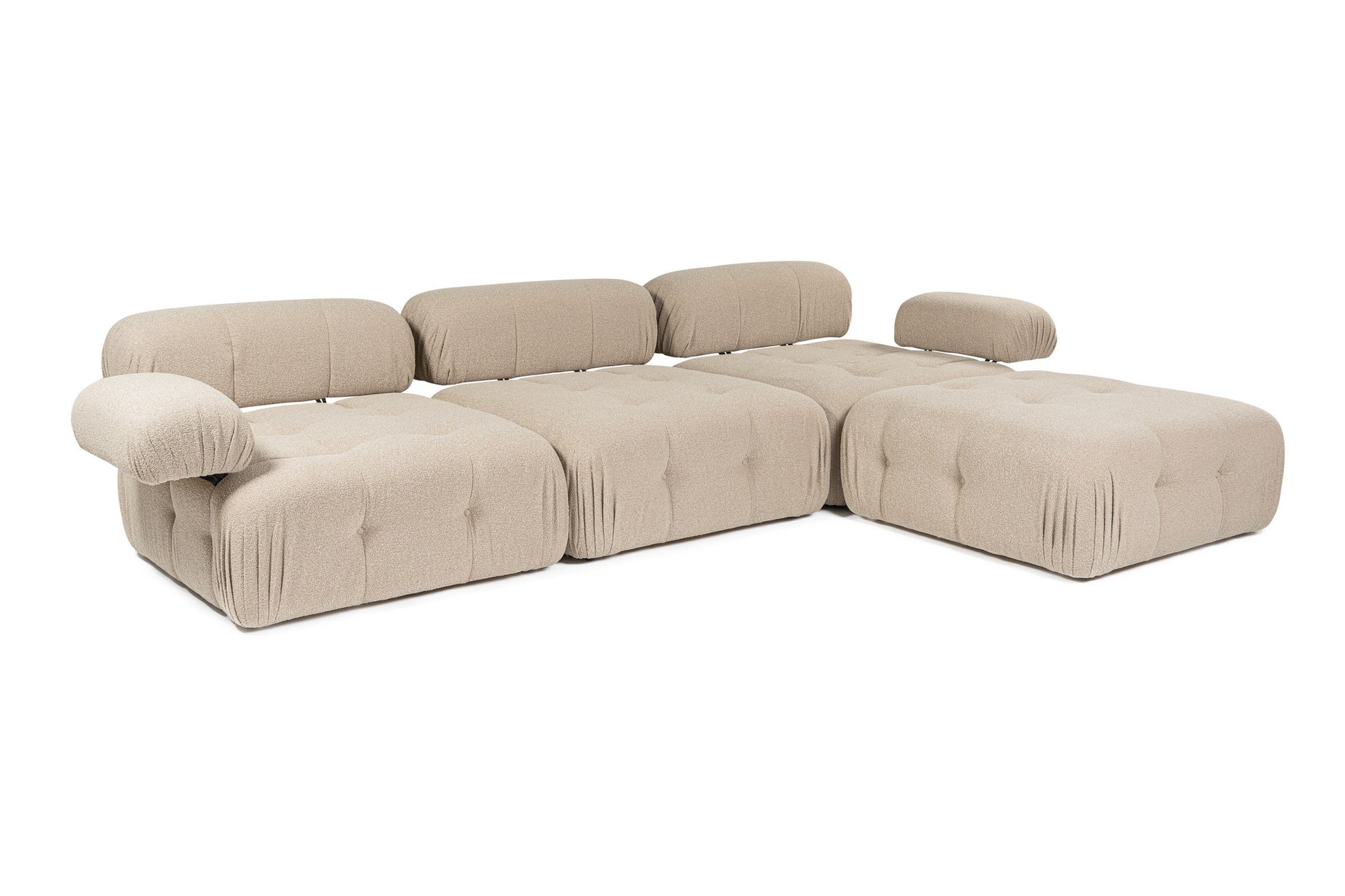 Doblo 3 Seater with Pouffe ( L1-O1-1R-Pouffe) hörnsoffa