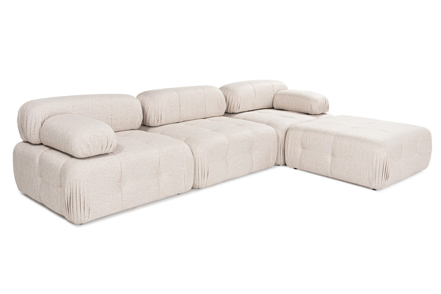 Doblo 3 Seater with Pouffe ( L1-O1-1R-Pouffe) hörnsoffa