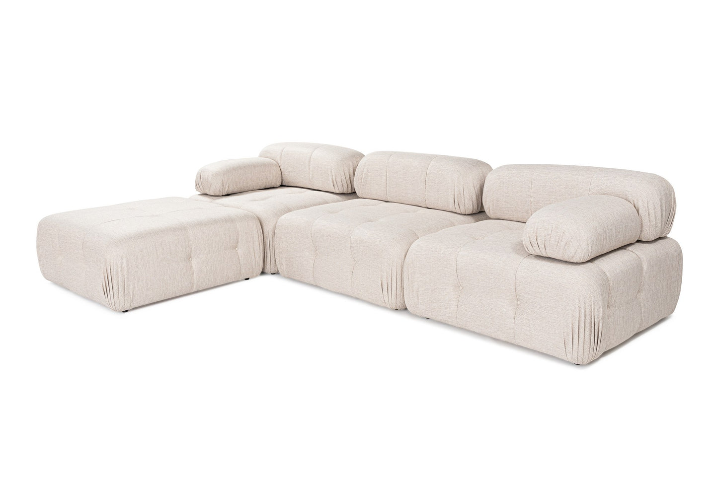 Doblo 3 Seater with Pouffe ( L1-O1-1R-Pouffe) hörnsoffa