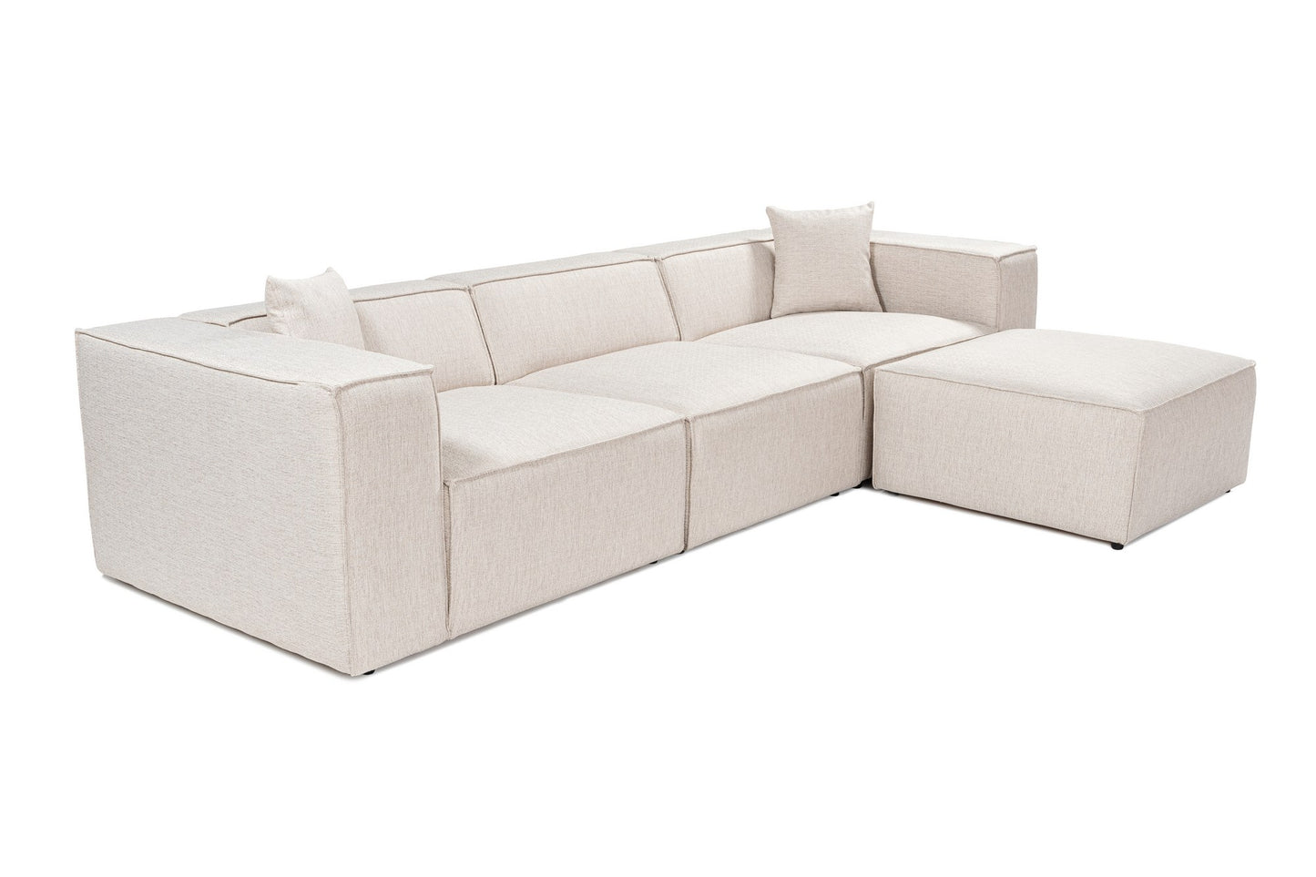 Lora (L1-O1-1R-POUFFE ) hörnsoffa
