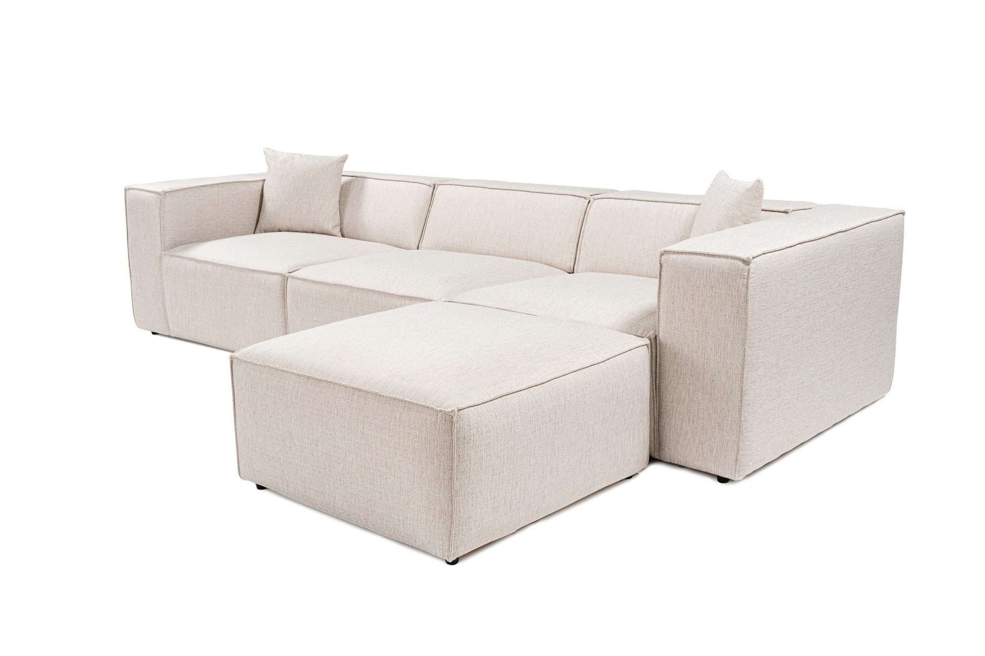 Lora (L1-O1-1R-POUFFE ) hörnsoffa