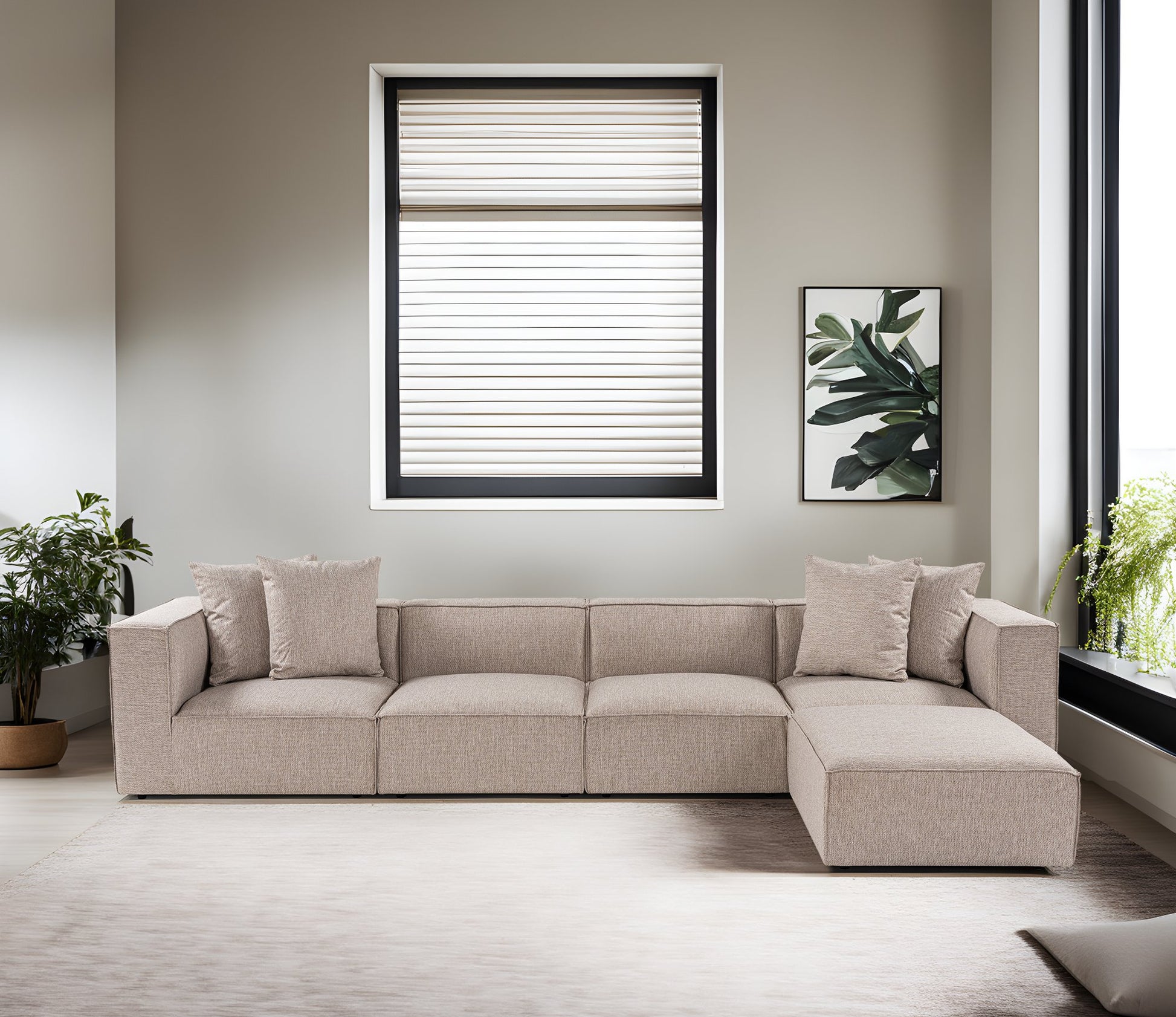 Sora (L1-O1-O1-1R-POUFFE ) hörnsoffa