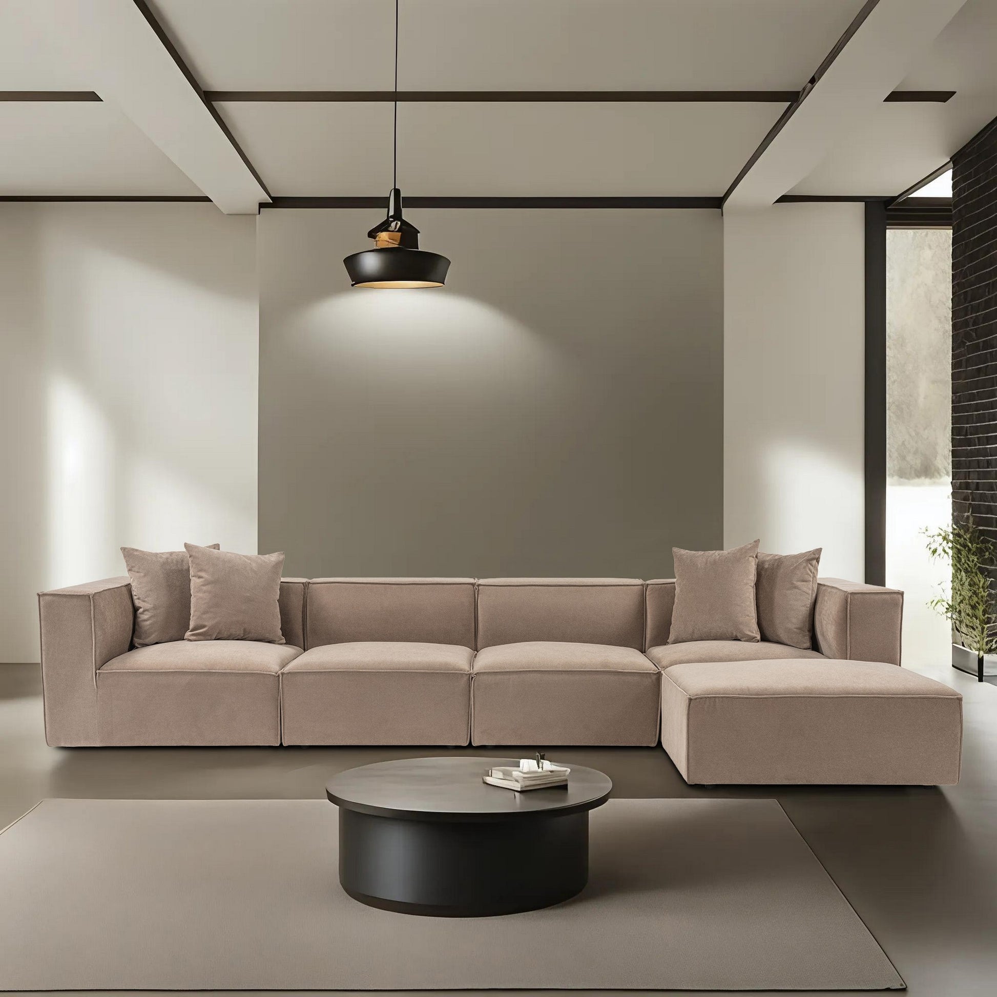 Sora (L1-O1-O1-1R-POUFFE ) hörnsoffa