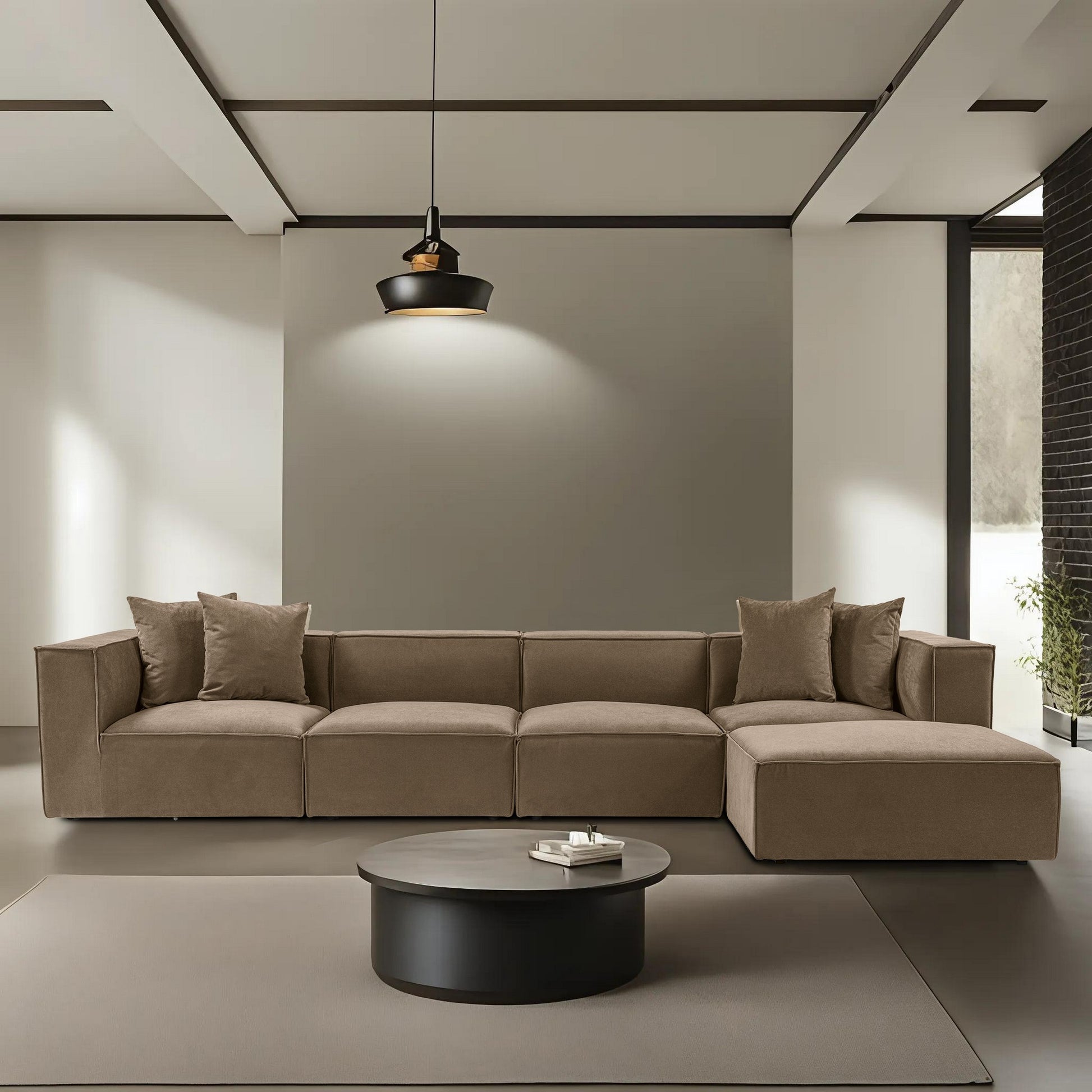 Sora (L1-O1-O1-1R-POUFFE ) hörnsoffa