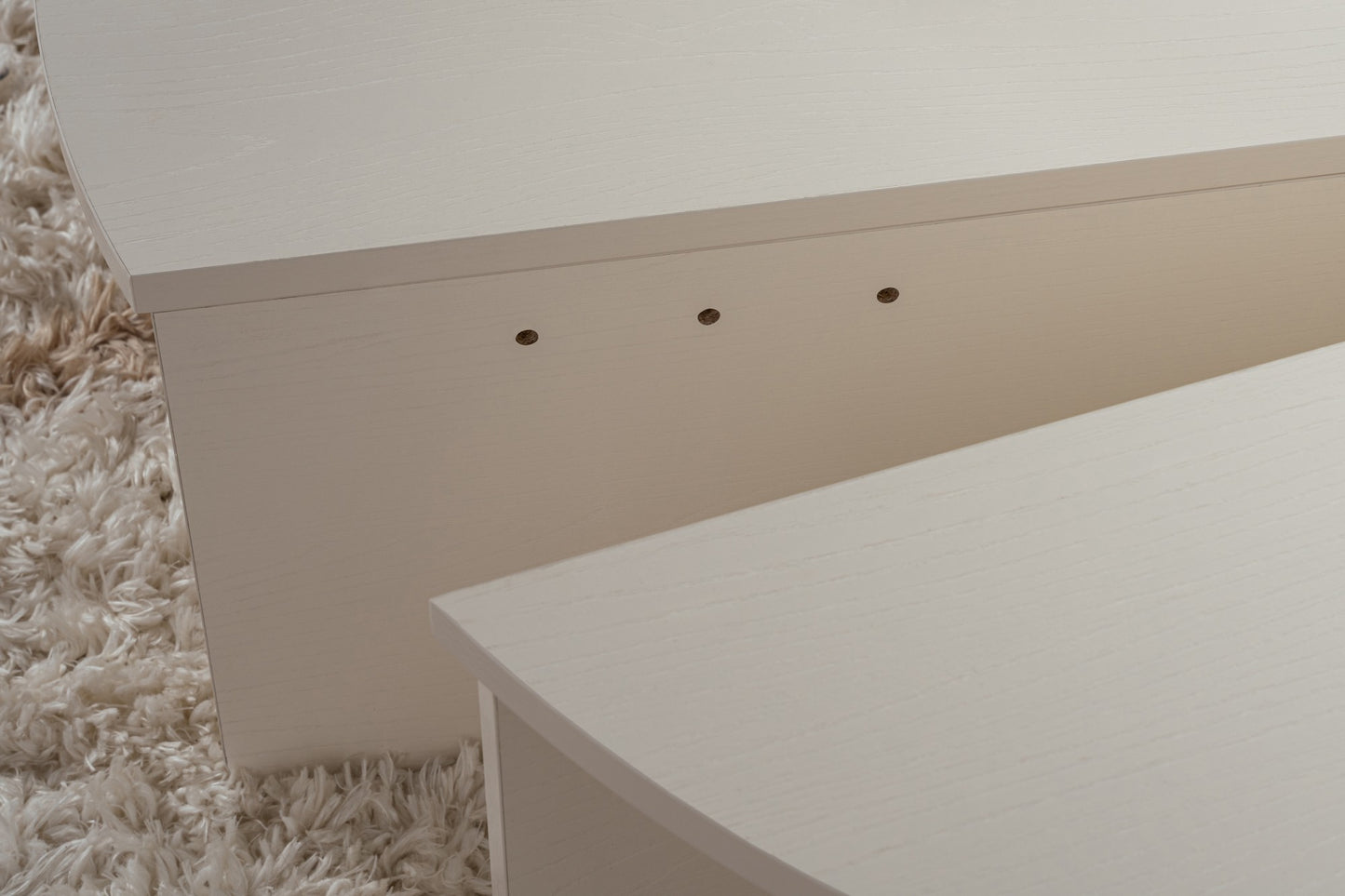 Orio soffbord 90x60 / 85x30 cm - Wood White