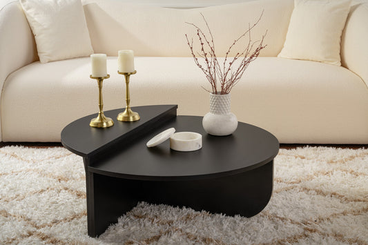 Orio soffbord 90x60 / 85x30 cm - Wood Black