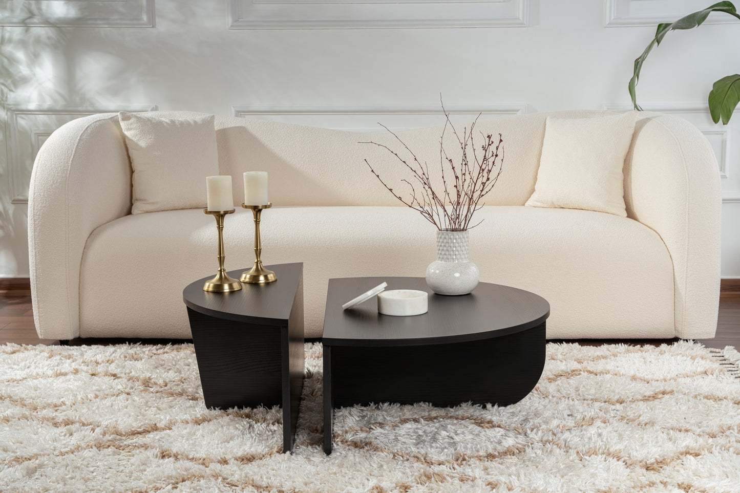 Orio soffbord 90x60 / 85x30 cm - Wood Black