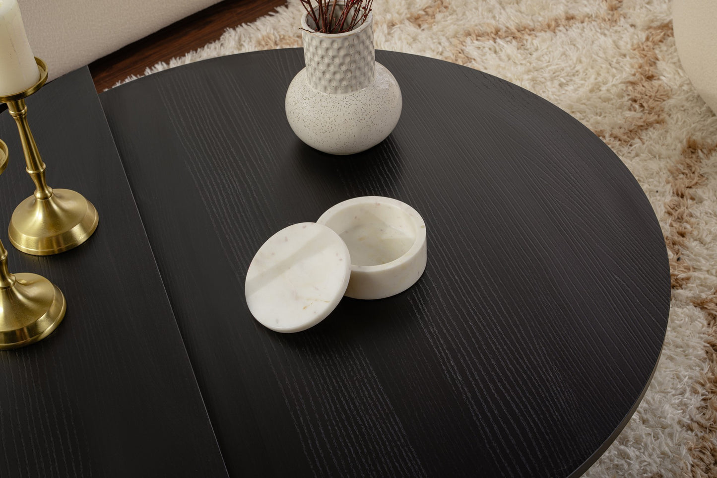 Orio soffbord 90x60 / 85x30 cm - Wood Black
