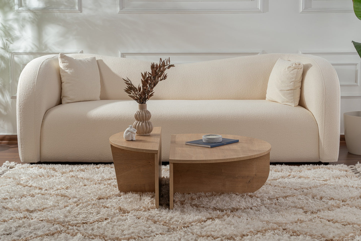 Orio soffbord 90x60 / 85x30 cm - Honey Oak