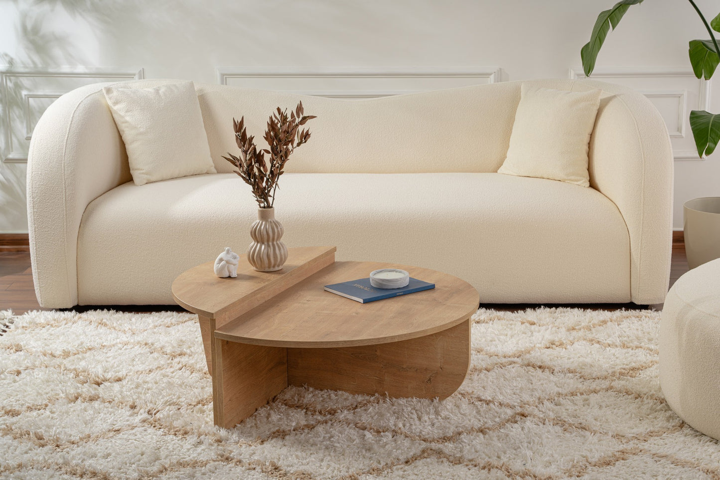 Orio soffbord 90x60 / 85x30 cm - Honey Oak