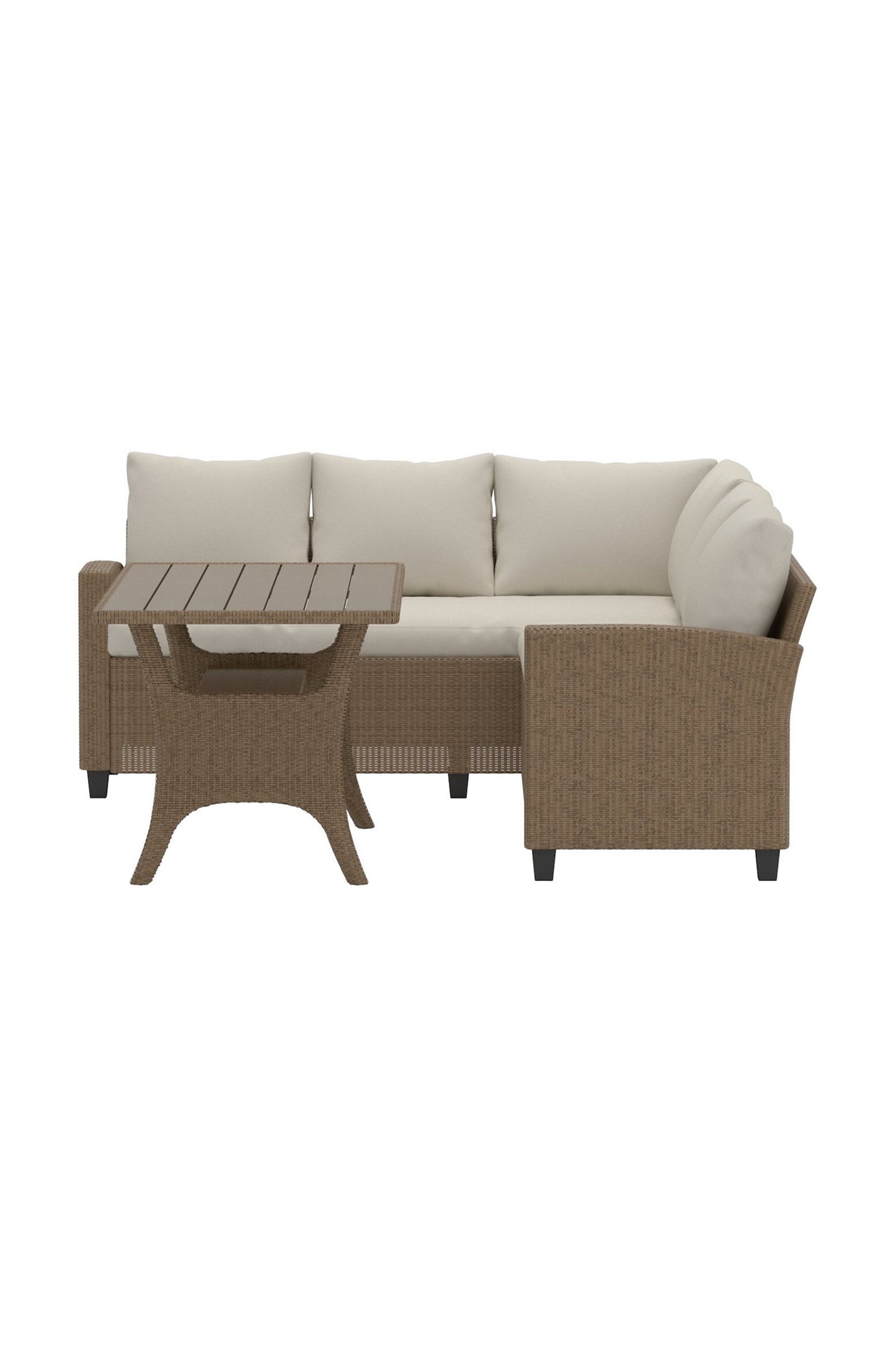 Brentwood Hörnsoffgrupp – Soffa: 180x240, Bord: 67 x 145 x 74cm