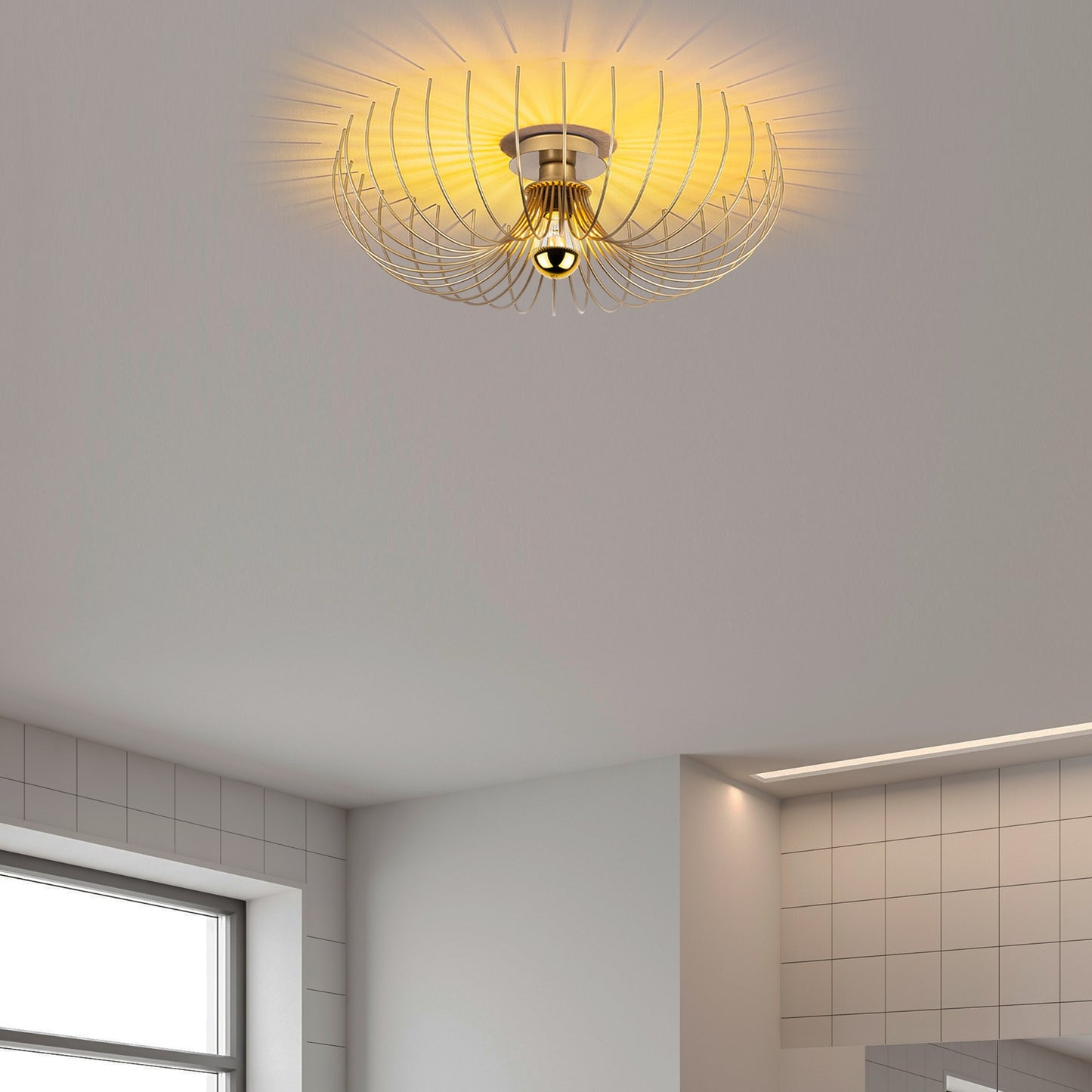 Karsortel taklampa 56 x 56 x 16 cm