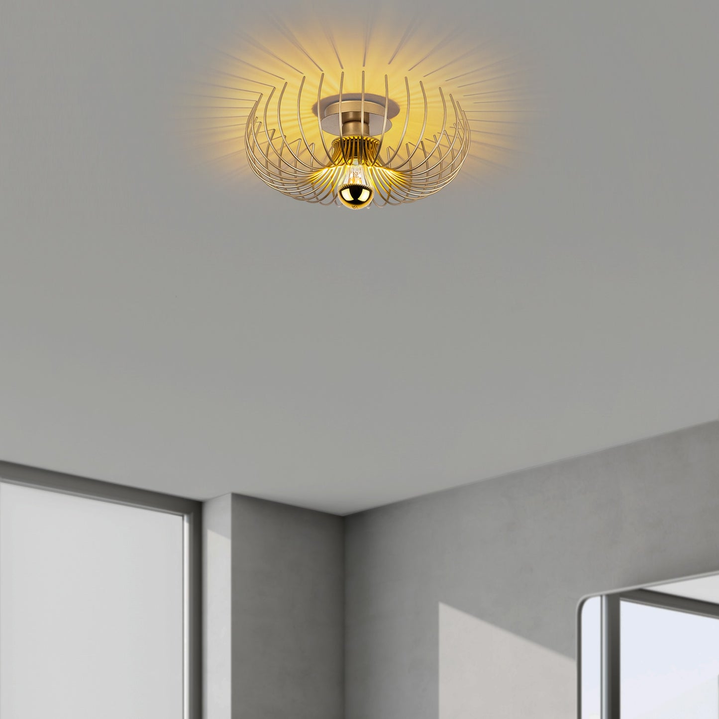 Karsortel taklampa 36 x 36 x 12 cm