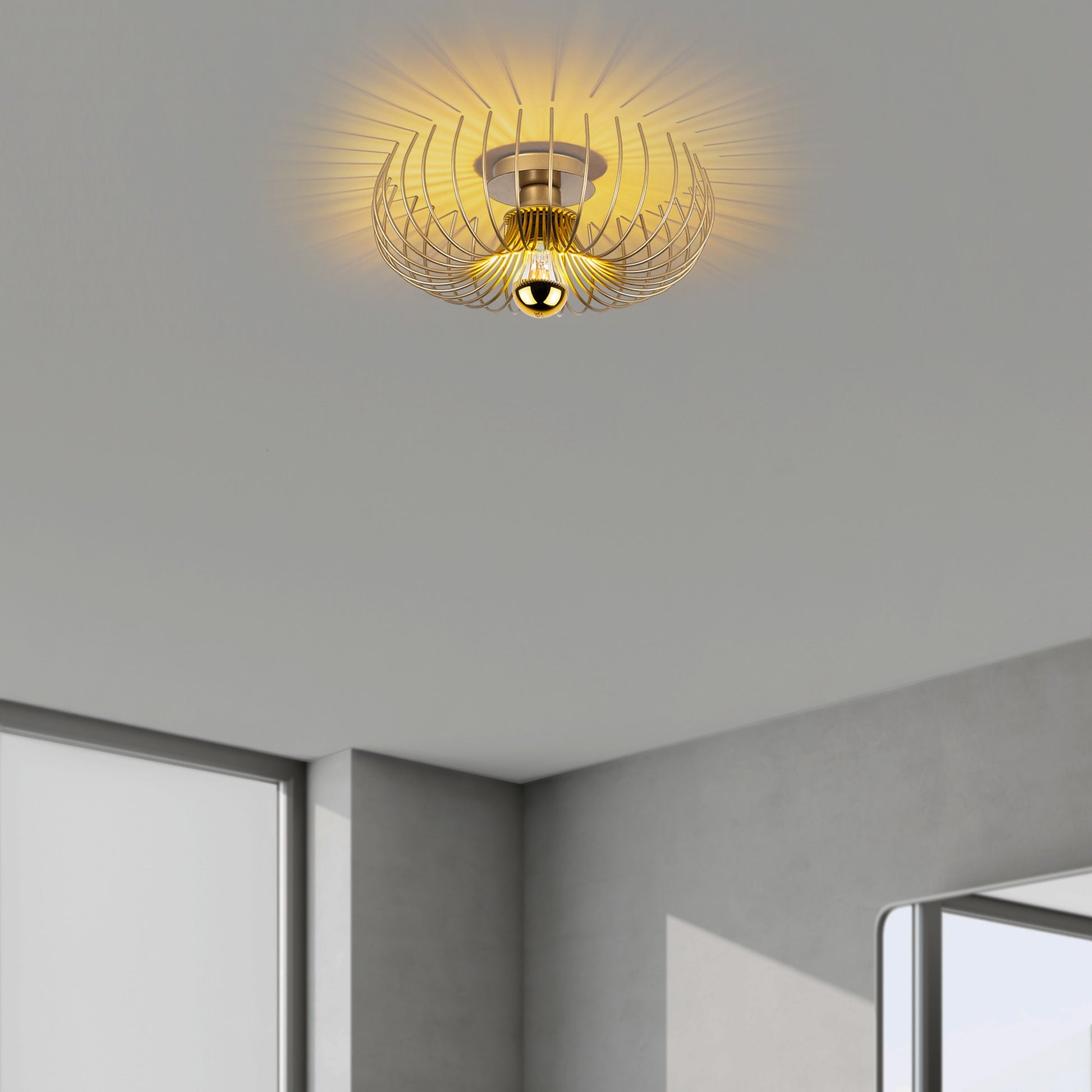 Karsortel taklampa 36 x 36 x 12 cm