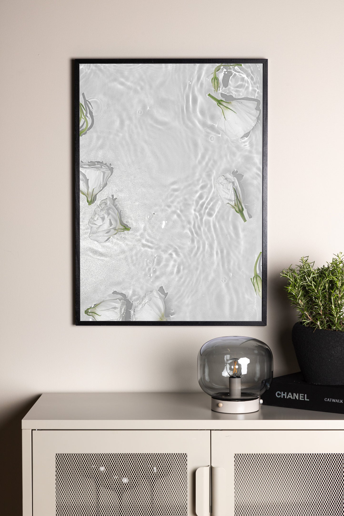 White Roses Poster Väggdekoration