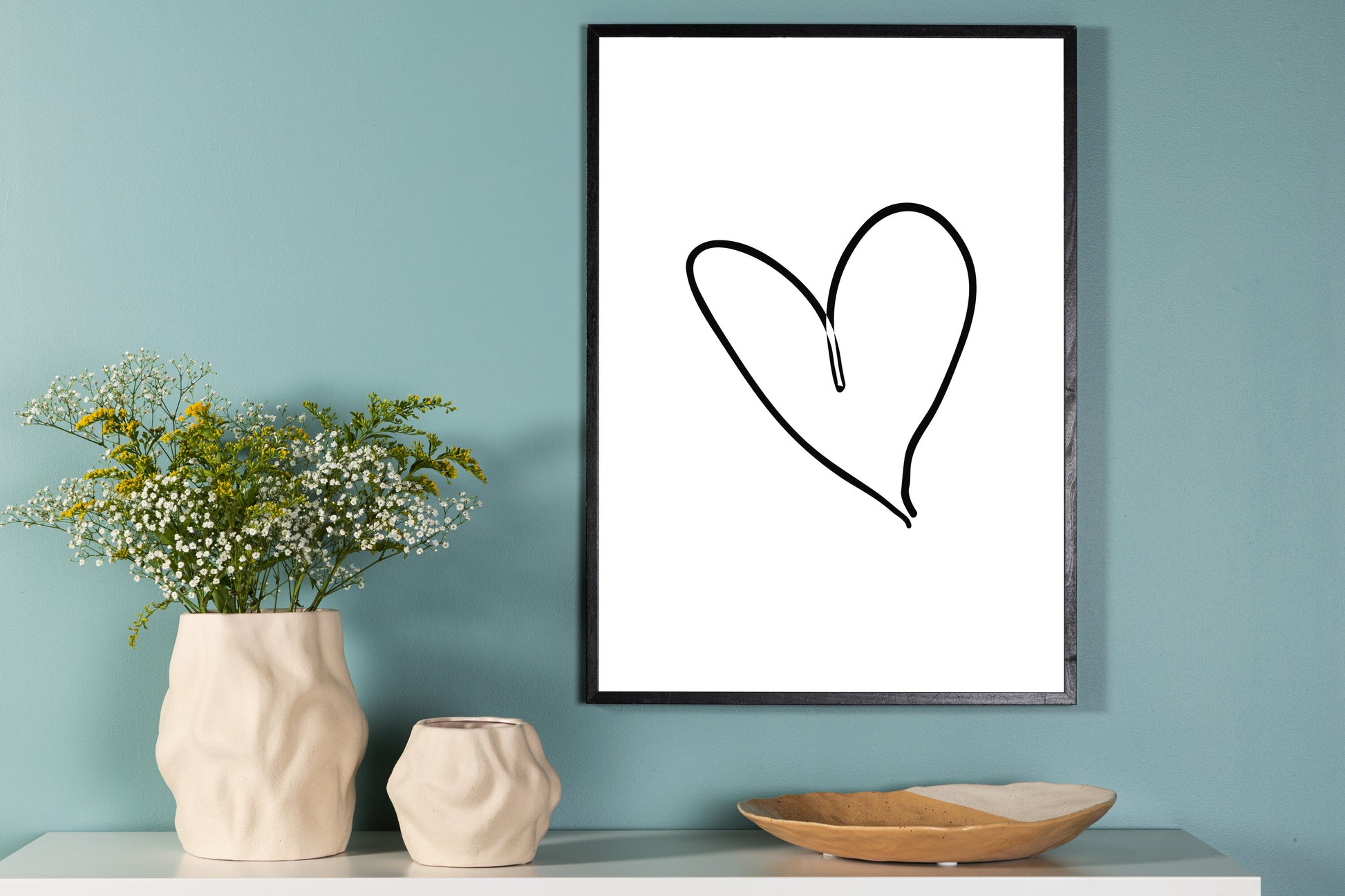 Heart Poster Väggdekoration