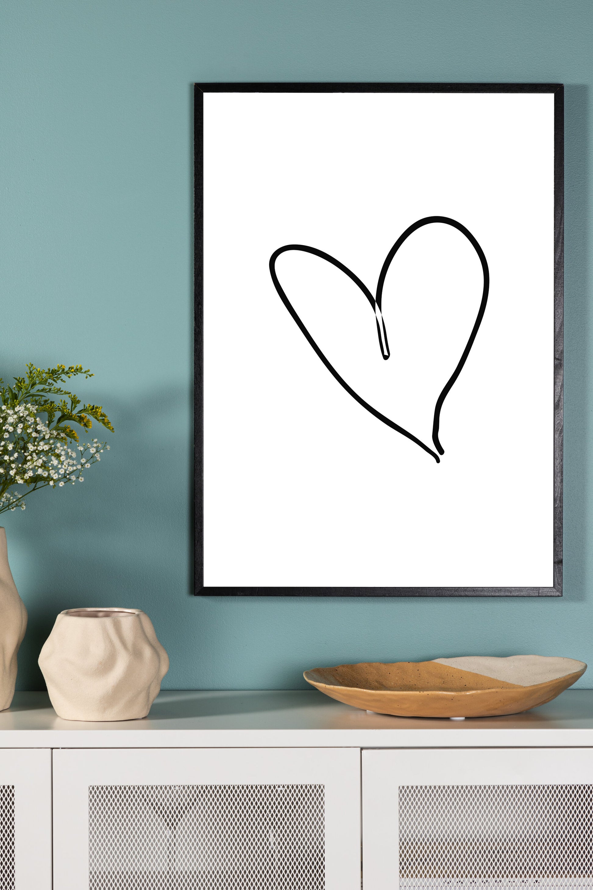 Heart Poster Väggdekoration