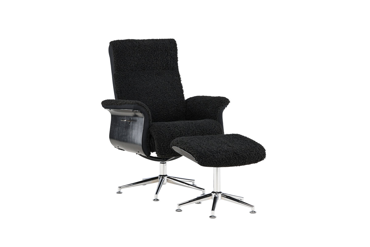 Hagön Lounge Chair - Dark Grey/Black