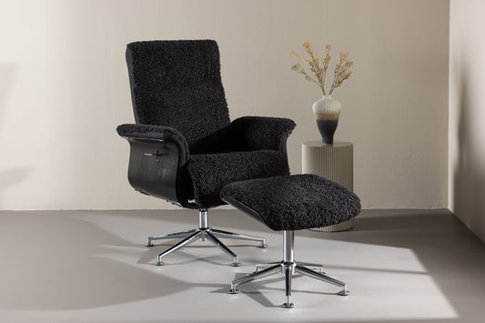 Hagön Lounge Chair - Dark Grey/Black