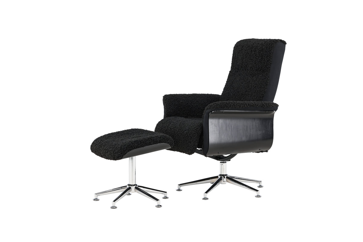 Hagön Lounge Chair - Dark Grey/Black