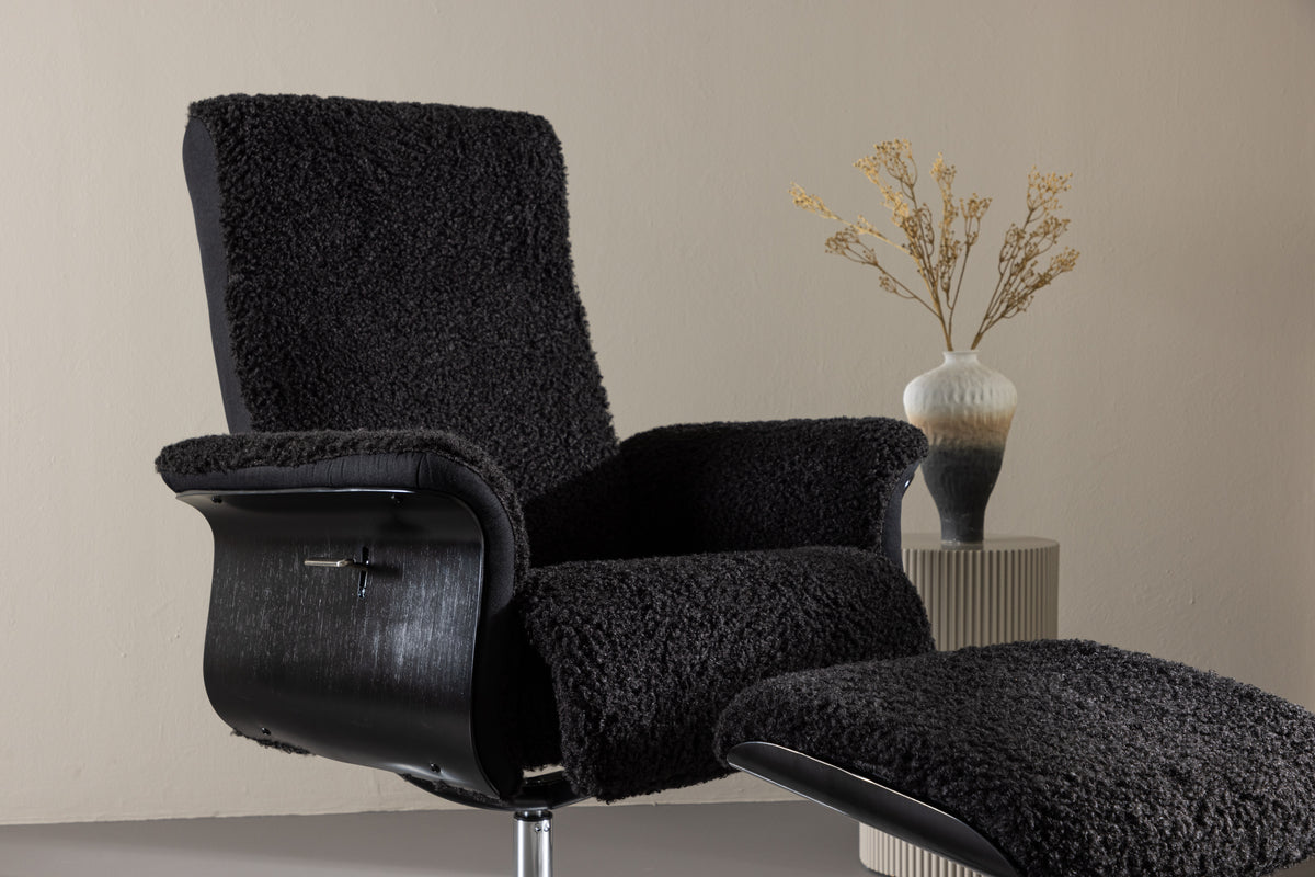 Hagön Lounge Chair - Dark Grey/Black