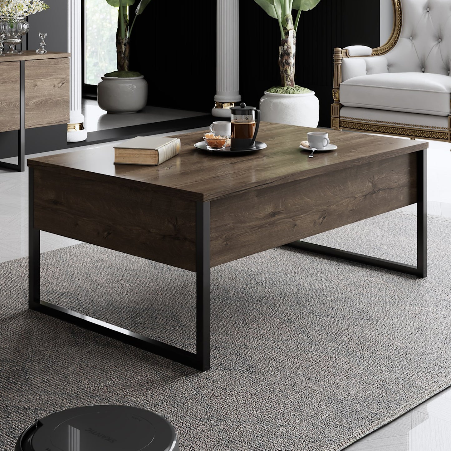 Luxe - Valnötssvart Soffbord