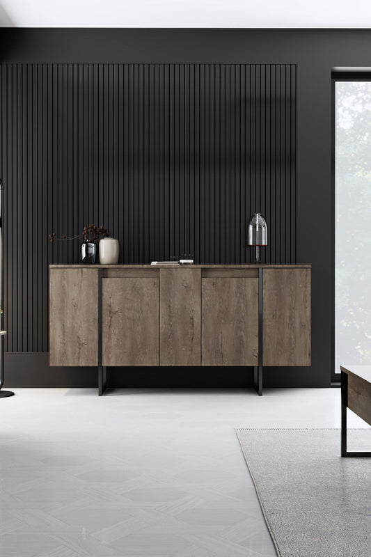 Luxe - Valnöt, Svart Konsol Trösta