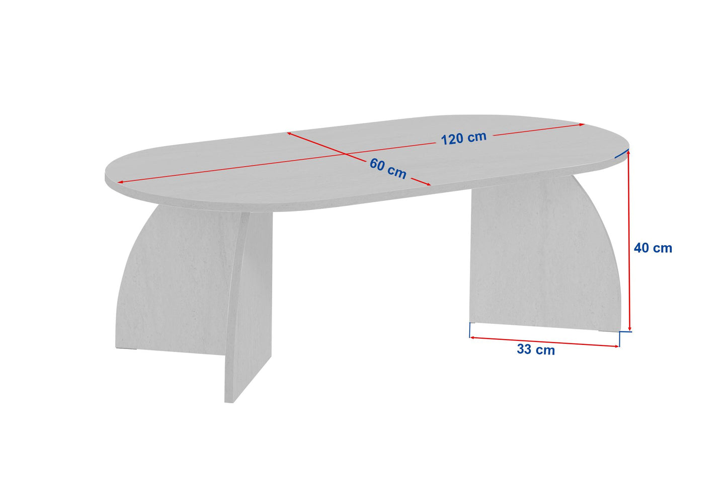 Melina Soffbord 120x60 cm - Venezia Walnut