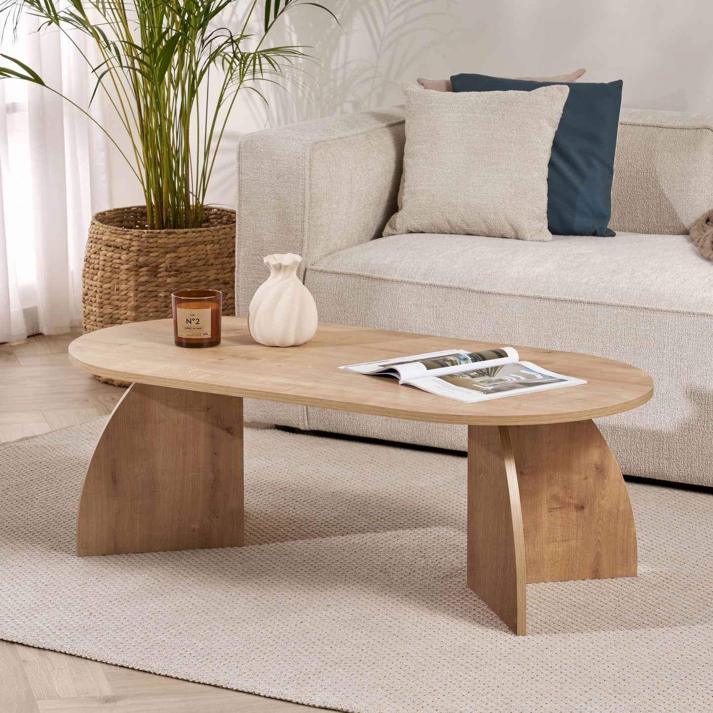 Melina Soffbord 120x60 cm - Sapphire Oak
