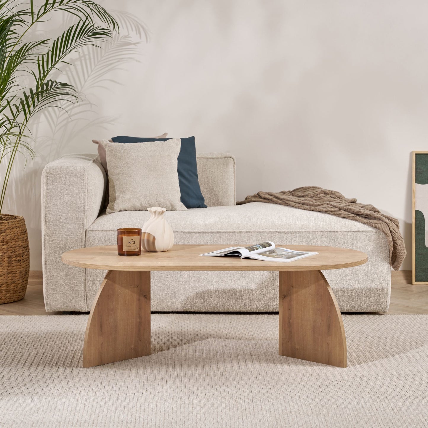 Melina Soffbord 120x60 cm - Sapphire Oak