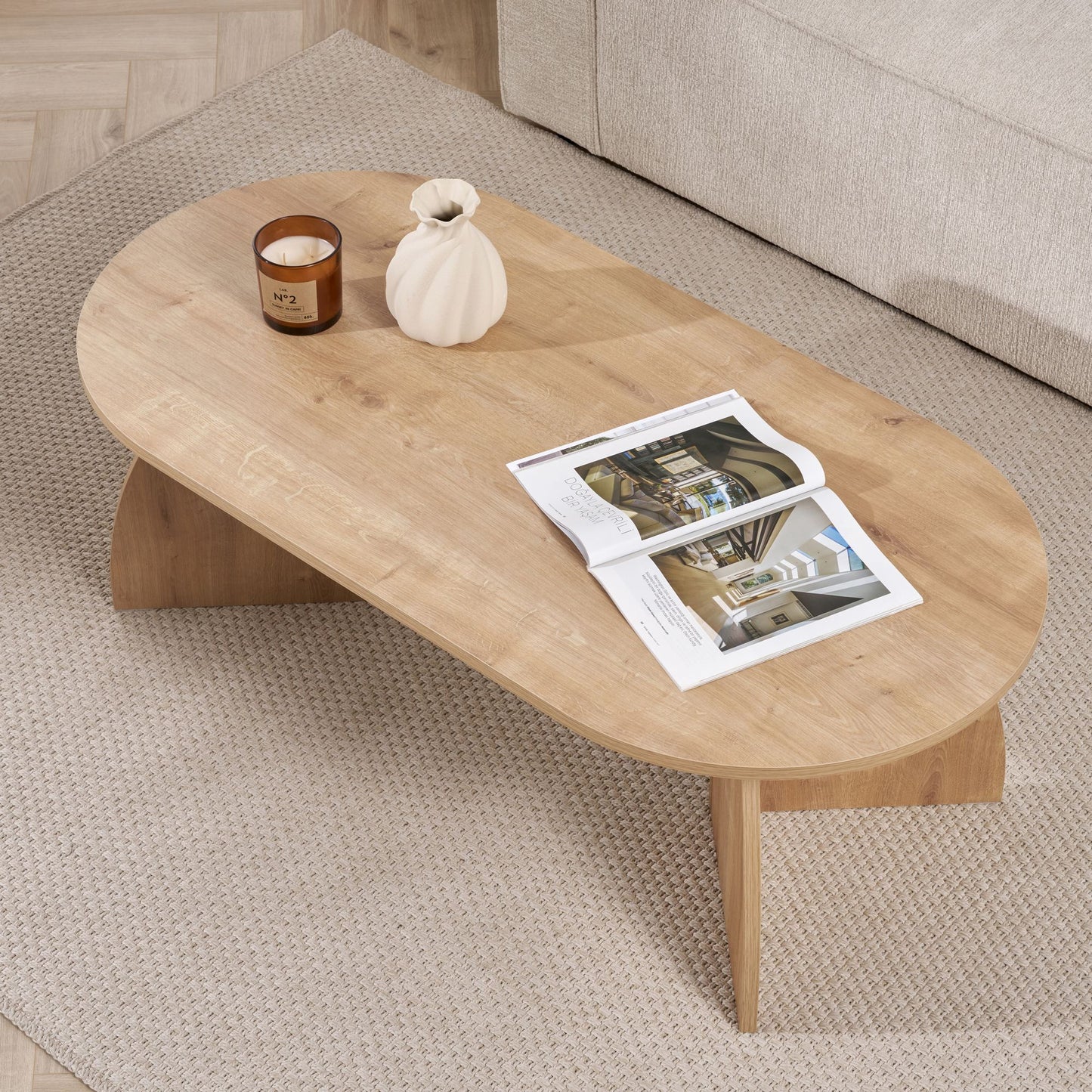Melina Soffbord 120x60 cm - Sapphire Oak
