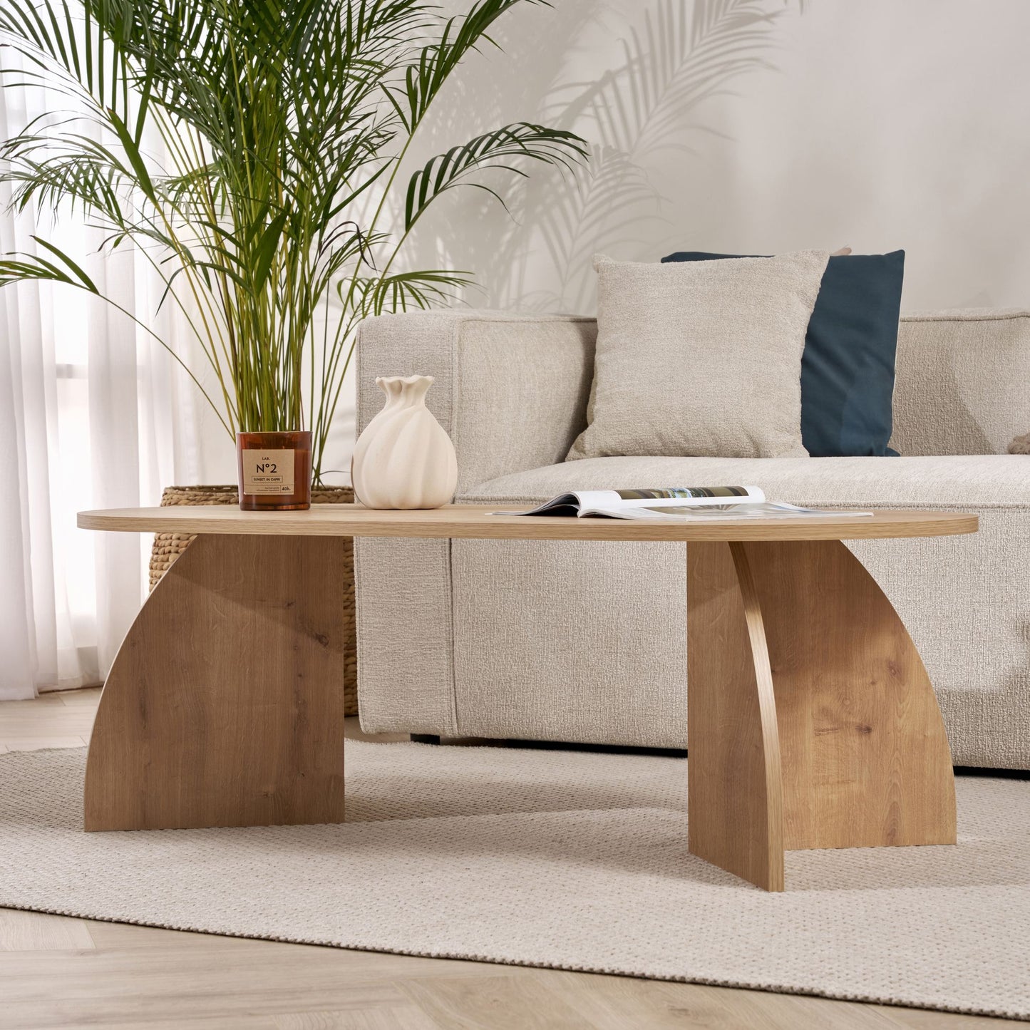 Melina Soffbord 120x60 cm - Sapphire Oak