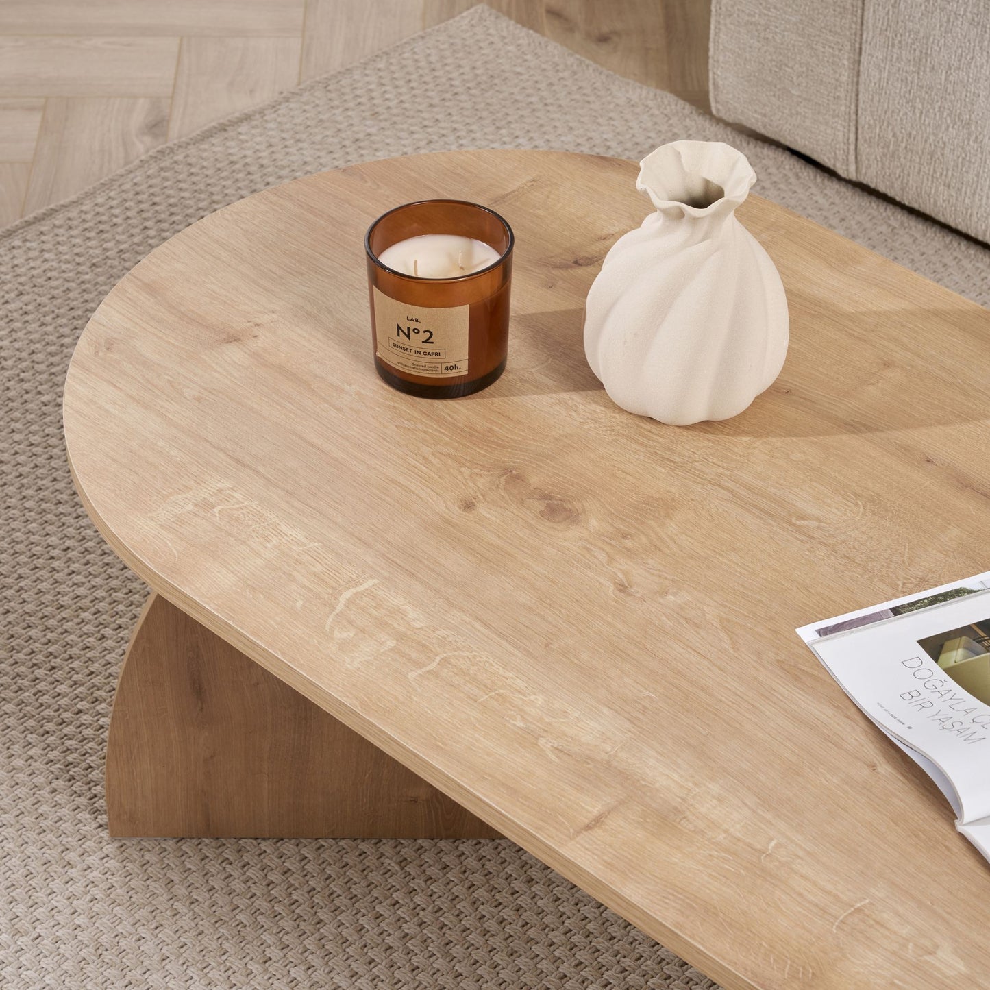 Melina Soffbord 120x60 cm - Sapphire Oak
